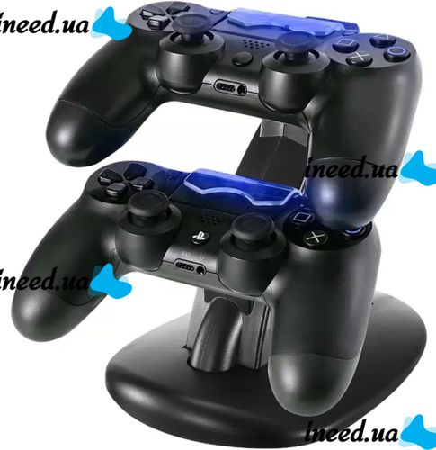 UKC WG-01 Charging Station Stand for 2 Playstation PS4 Slim/Pro Joysticks Charger for backlit joystick gamepads