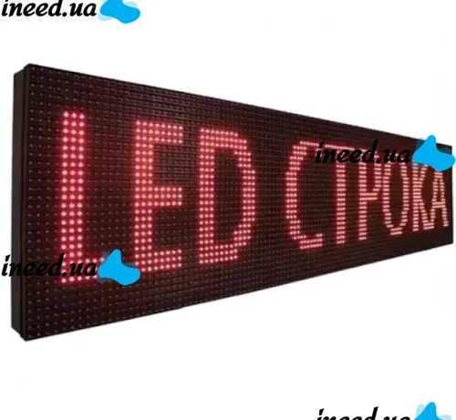 Светодиодная внутренняя бегущая строка табло Led Story 100х20 WIFI/USB с красной подсветкой для рекламы уличная торговая вывеска c бегущей строкой
