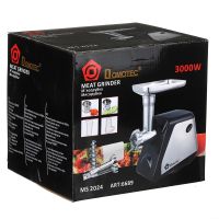 Kitchen electric meat grinder Domotec MS-2024 3000W with juicer, Electric Meat Grinder with grater, shredder, sausage nozzle Domotec 3000W