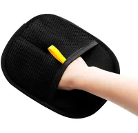 Двостороння рукавичка Pet Hair Removal Glove PL-23 для видалення шерсті тварин, електростатична щітка для прибирання ворсу, пилу та волосся 24х16 см