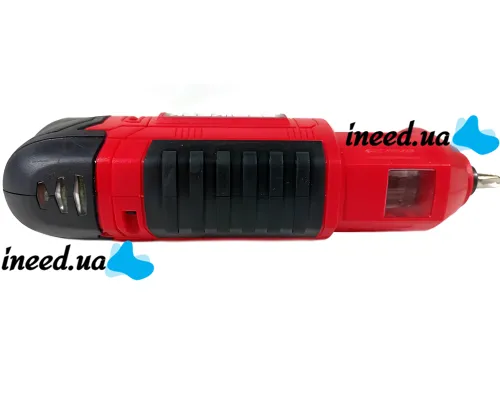 Беспроводная аккумуляторная отвертка X-POWER KCS625-Z6B 4 Нм электроотвертка револьверного типа 1300mAh электрическая с набором бит от USB Красная