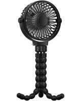 Momcozy table fan with flexible tripod for baby strollers, Rechargeable octopus air cooler with flexible mount 3 modes of operation