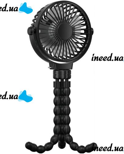 Momcozy table fan with flexible tripod for baby strollers, Rechargeable octopus air cooler with flexible mount 3 modes of operation