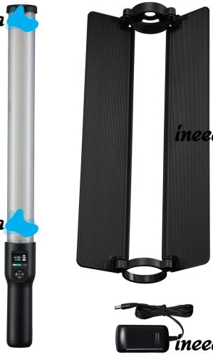 Осветитель селфи-лампа RGB Stick Lamp LC500R светодиодный LED жезл с дефлектором 2500К-8500К отражатель прожектор, цветной селфи стик для фото LS-188