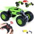 Трюковая машинка перевертыш Dance Monster RQ-2028 Green на радиоуправлении, Вездеход трансформер на пульте управления, Зеленая