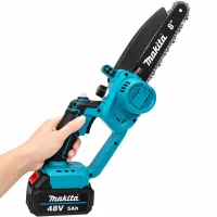 Makita DUC101Z 48V 5Ah 8" Cordless Mini Chain Saw for 2 Batteries, Brushless Electric Saw with Semi-Automatic Chain Lubrication in a Makita Case