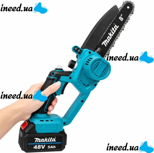 Makita DUC101Z 48V 5Ah 8" Cordless Mini Chain Saw for 2 Batteries, Brushless Electric Saw with Semi-Automatic Chain Lubrication in a Makita Case