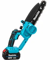 Makita DUC101Z 48V 5Ah 8" Cordless Mini Chain Saw for 2 Batteries, Brushless Electric Saw with Semi-Automatic Chain Lubrication in a Makita Case