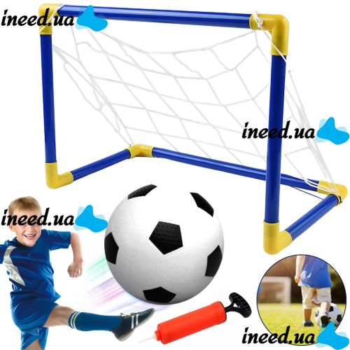 Anjanle Football Net AZ881 Kids Play Set 56cm Folding Mini Football Goal with Pump and Soccer Ball