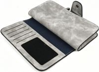 Женский замшевый кошелек Baellerry Forever N2345 Grey женское мини портмоне на 10 отделений для купюр и мелочи 19х10.5 см Серое