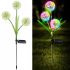 Садовий ДЕКОРАТИВНИЙ ЛІХТАР кульбаби LED Flower Solar Led Light 70 см водонепроникний вуличний rgb світильник на сонячній батареї для саду
