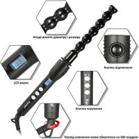 Kemei KM-4083 4-in-1 cone curling iron for curling hair, spiral styler with replaceable nozzles multi-styler with ceramic coating curling iron