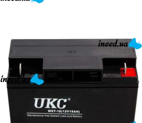 Универсальный аккумулятор UKC 12V 18Ah WST-18 (Аккумуляторная батарея 12В 18Ач)
