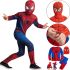 Spiderman Spider-Man Children's Carnival Costume with Mask, Spiderman Super Hero Masquerade Costume for Children from 3 to 10 Years Old Red