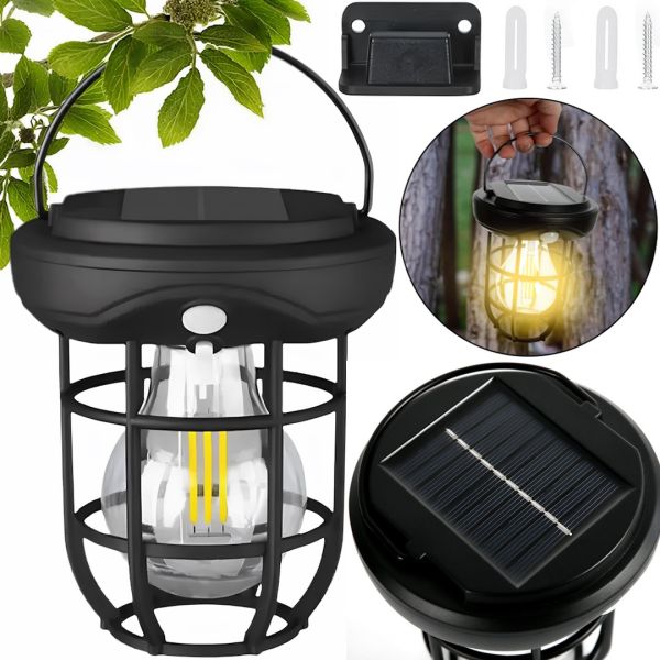 Подвесной кемпинговый фонарь Solar Sensor Light CL-T88 3 режима уличный светодиодный светильник с датчиком движения и ручкой на солнечной батарее
