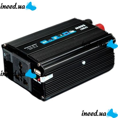 Автомобільний інвертор UKC AC/DC 12V-220V 500W, авто перетворювач струму 12В 220В 500Вт (12V 220V)