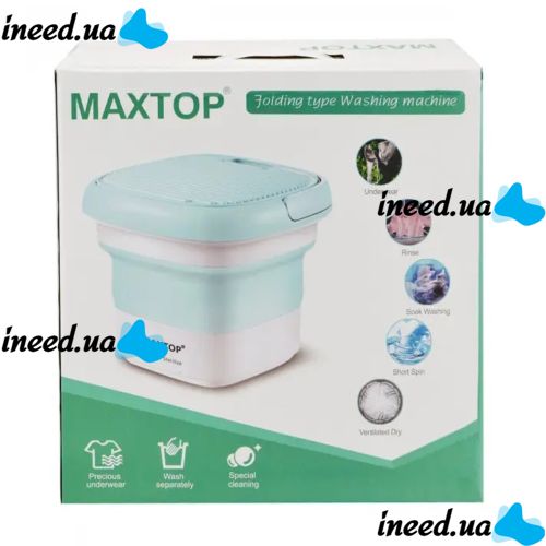 Folding Silicone Washing Machine Bucket Folding Washing Machine Maxtop BX-3, Compact Portable Household Mini Washing Machine SZ-588 7399