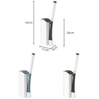 Универсальная щетка для уборки туалета MTS clip type removable toilet brush ершик для унитаза, набор щеток со сменными насадками и чистящим средством