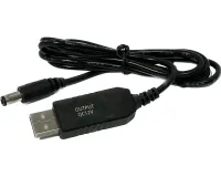 Повышающий USB кабель Berger с 5V на 12V для питания Wi-Fi роутера от Power Bank с преобразователем, Переходник для вай фай 5.5х2.1 повербанка 5В 12В
