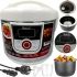 Electric multivark Domotec MS-7727 pressure cooker for 5 liters, 12 cooking modes 1500W White, Multi-cooker Domotek with heating and timer White
