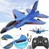 Radio-controlled aircraft fighter Keerpu FOAM A682 with Remote control, Airplane glider SU35 radio-controlled A-682 foam Blue