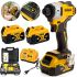 Акумуляторний ударний шурупокрут імпакт DeWALT DCF860E2T Impact XR 36V 5Ah з 2 акумуляторами, бездротовий безщітковий дриль з підсвічуванням Деволт у кейсі