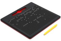 Магнітна дошка для малювання кульками MagPad 1763-2 на 714 магнітів зі стилусом, дитячий розвиваючий Магнітний планшет для творчості TSQ-714