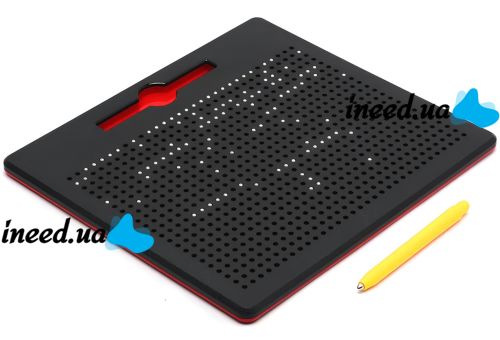Магнітна дошка для малювання кульками MagPad 1763-2 на 714 магнітів зі стилусом, дитячий розвиваючий Магнітний планшет для творчості TSQ-714