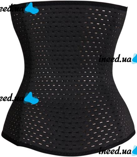 Стягуючий корсет Красива Талія для схуднення Abdomen Waistband коригувальний, моделюючий жіночий пояс для корекції талії під одяг Чорний