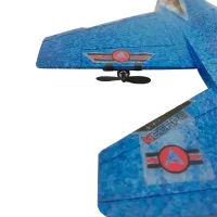 Radio-controlled aircraft fighter Keerpu FOAM A682 with Remote control, Airplane glider SU35 radio-controlled A-682 foam Blue