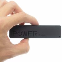 External Battery Battery Power Bank Esperanza XMP101K Xiaomi 2600 mAh for Charging, Charger Powerbank A5 USB 1A with 18650 with Keychain Black