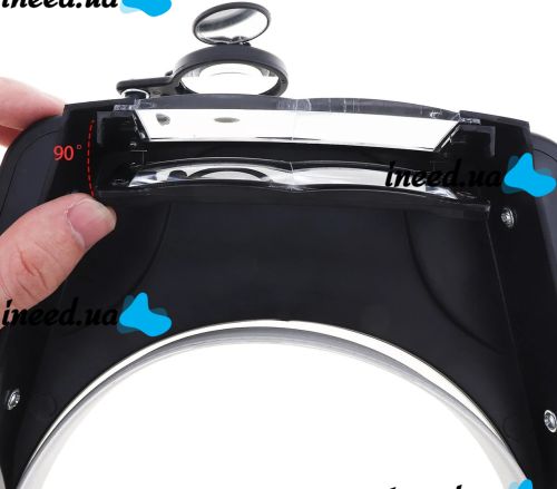 Бинокулярные налобные очки с подсветкой Led Magnifier EL-81007 11X налобная увеличительная лупа на голову для ювелиров, пайки и чтения MG81007-C