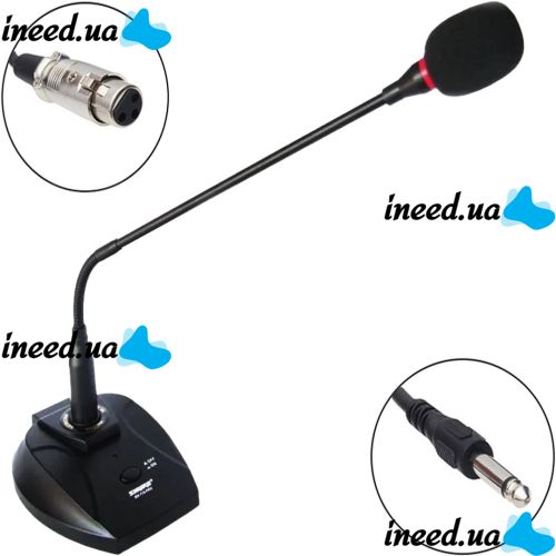 Бездротовий настільний мікрофон для конференцій Shure MX-718 PRO, радіомікрофон Шур МХ - 718 Pro на батарейках 
