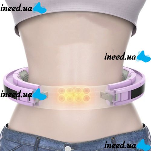 Massage Hoop hula hoop with Weighting Count hula hoops AND868 45cm for Slimming Belly Sides, Ring with Adjustable Length and Counting Purple