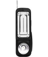 Переносна сонячна станція CcLamp CL-830 акумуляторний LED ліхтар повербанк з лампочкою і FM радіо на сонячній батареї USB Bluetooth Power Bank
