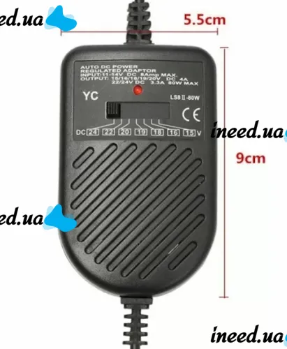 Car charger for laptops Note book car charge EL-80W, Universal Charging Adapter for Laptop in car 80W from Cigarette lighter