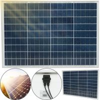 Универсальная поликристаллическая солнечная панель Solar board Komaes 350W 38V 176x104x3 см, Солнечная батарея KM(P)350 для зарядки от солнца Черная