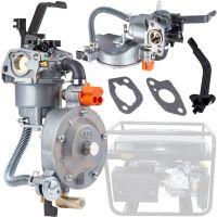 Gas carburetor for a 4-6 kW Dual Fuel Carburetor gasoline generator with a gas gearbox and a switch for two types of propane-butane fuel