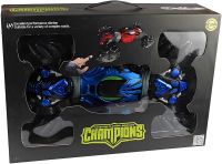 Трюкова машинка перевертиш Champions 2866 акумуляторний трансформер всюдихід на радіокеруванні і сенсорним управлінням жестами від руки Синій