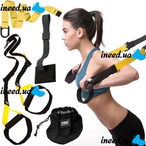 Training Suspension Loops TRX Pro Fit Studio Suspension Straps for Strength Training Crossfit, Fitness and Full Body Horizontal Bar TRX Lumo Yellow