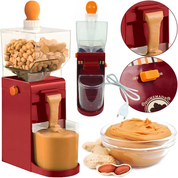 Аппарат для приготовления арахисовой пасты и масла Peanut Butter Maker XL-726 электронная кухонная машинка с чашей 200 мл для орехов от сети XL726