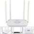 Беспроводной Wi-Fi Роутер маршрутизатор 300 Мбит/с Pix-link Router LV-WR08, WIFI роутер до 300 Mb/s с 4 внешними антеннами и 4 портами Белый