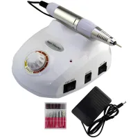Машинка фрезер для маникюра и педикюра Beauty Nail DM-502 35000 оборотов, электрический аппарат для обработки ногтей с насадками и педалью 