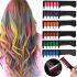 Набор мела для волос Hair Chalk FM227 разноцветные красители 6 шт комплект расчесок с цветными мелками для окрашивания волос детей и взрослых