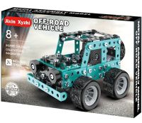 Дитячий розвиваючий конструктор позашляховик Jixin Xyzhi Off-Road Vehicle YK623 на 190 деталей, металевий набір джип для складання машинки для дітей