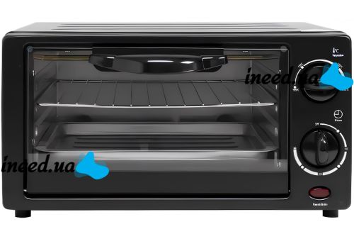 Міні електропіч Su Tai ST-9812 700W 12 л настільна електрична духовка з таймером і механічним управлінням температур 60-230 градусів від мережі