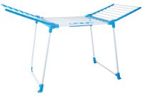 Підлогова розкладна сушарка для білизни Clothes Dryer HP227 Blue 172х60х87 см посилена складна сушка для речей, вішалка для одягу до 15 кг Синя