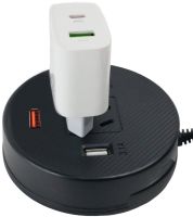 Автомобільний трійник інвертор Travel Car Power Liyuan DC-AC 12-220V 75W від прикурювача, універсальний USB адаптер спліттер 12 / 24V в авто