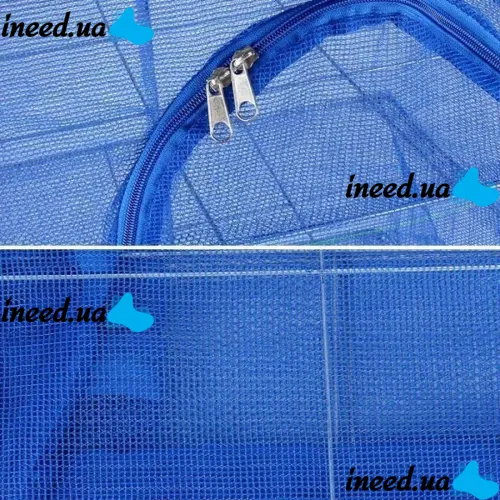 Hanging Folding Mesh Dryer for fish and vegetables 3 tiers 39x39x75cm, Reinforced Sectional Longline Mesh for drying mushrooms and fruits in the air
