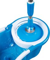 Комплект швабра с самоотжимом и ведром Magic Mop 360 (Меджик Моп) телескопическая швабра с Spin Mop с насадкой из микрофибры Easy Mop 360, Rotary Mop